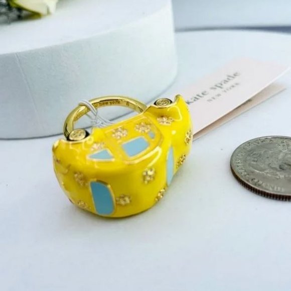 Kate Spade Off We Go Car Ring Size Of 7 - Picture 5 of 5